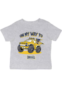 Vive La Fete Drexel Dragons Infant On My Way Short Sleeve T-Shirt Grey