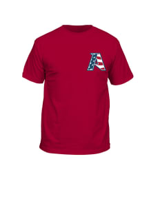 Arkansas Razorbacks Cardinal Red and White Wooo Short Sleeve T Shirt