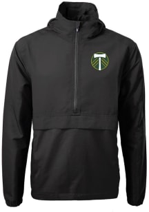 Cutter and Buck Portland Timbers Mens Black Charter Eco Pullover Jackets