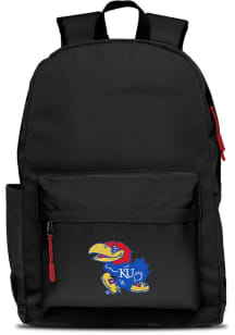 Kansas Jayhawks Black Campus Laptop Backpack