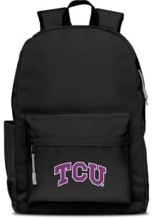 TCU Horned Frogs Black Campus Laptop Backpack