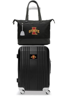 Iowa State Cyclones Black Set with Laptop Tote Luggage