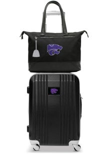 K-State Wildcats Black Set with Laptop Tote Luggage