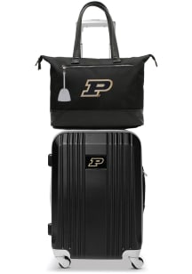 Purdue Boilermakers Black Set with Laptop Tote Luggage