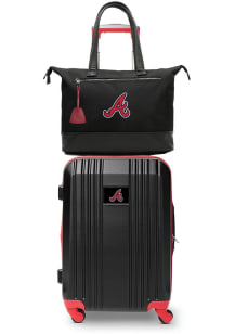 Atlanta Braves Black Set with Laptop Tote Luggage
