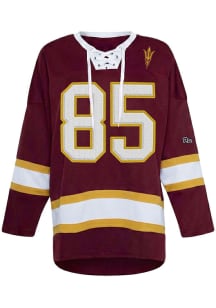 Hype and Vice Arizona State Sun Devils Womens Maroon Hockey LS Tee