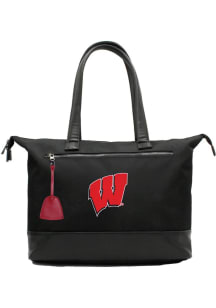 Wisconsin Badgers Black Premium Latop Tote Tote
