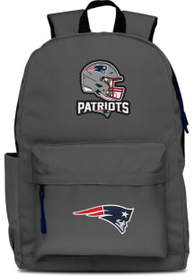 New England Patriots Grey 2 Logo Campus Backpack