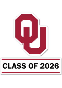 Oklahoma Sooners 3 Inch Class of 2026 Auto Decal - Crimson