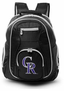Colorado Rockies Black 19 Laptop Grey Trim Backpack