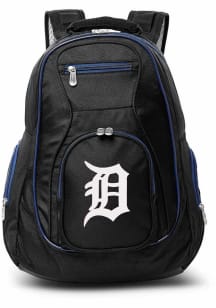 Detroit Tigers Black 19 Laptop Blue Trim Backpack