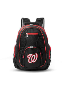 Washington Nationals Black 19 Laptop Red Trim Backpack