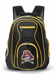 East Carolina Pirates Black 19 Laptop Yellow Trim Backpack