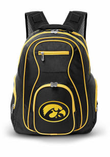 Iowa Hawkeyes Black 19 Laptop Yellow Trim Backpack