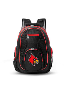 Louisville Cardinals Black 19 Laptop Red Trim Backpack