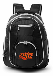Oklahoma State Cowboys Black 19 Laptop Grey Trim Backpack