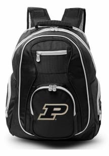 Purdue Boilermakers Black 19 Laptop Grey Trim Backpack