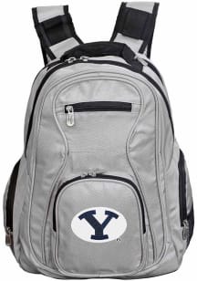 BYU Cougars Grey 19 Laptop Backpack