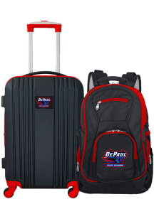 DePaul Blue Demons Black 2-Piece Set Luggage