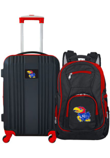Kansas Jayhawks Black 2-Piece Set Luggage
