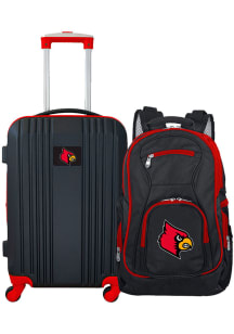 Louisville Cardinals Black 2-Piece Set Luggage