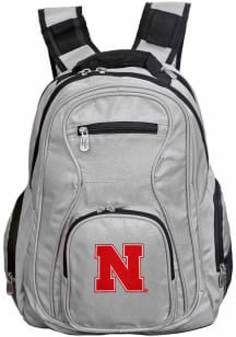 Nebraska Cornhuskers Grey 19 Laptop Backpack