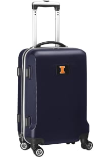 Illinois Fighting Illini Navy Blue 20 Hard Shell Carry On Luggage