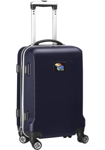 Kansas Jayhawks Navy Blue 20 Hard Shell Carry On Luggage