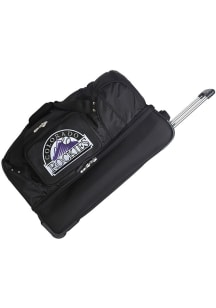 Colorado Rockies Black 27 Rolling Duffel Luggage