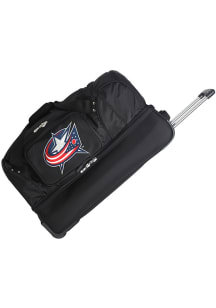 Columbus Blue Jackets Black 27 Rolling Duffel Luggage