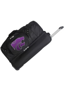 K-State Wildcats Black 27 Rolling Duffel Luggage