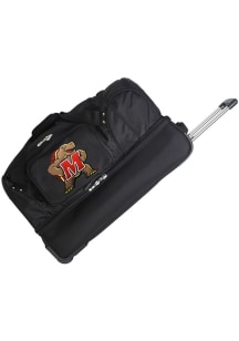 Maryland Terrapins Black 27 Rolling Duffel Luggage