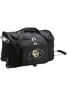 Colorado Buffaloes Black 22 Rolling Duffel Luggage