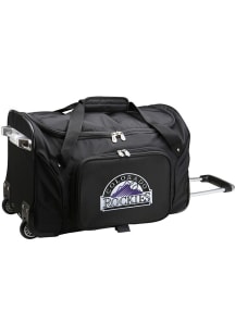 Colorado Rockies Black 22 Rolling Duffel Luggage