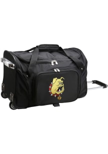 Ferris State Bulldogs Black 22 Rolling Duffel Luggage