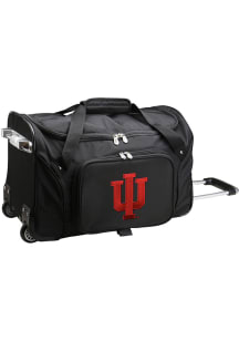 Indiana Hoosiers Black 22 Rolling Duffel Luggage