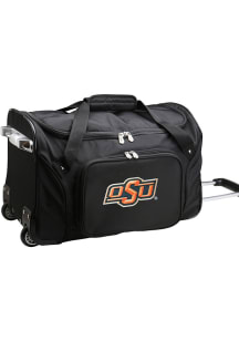 Oklahoma State Cowboys Black 22 Rolling Duffel Luggage