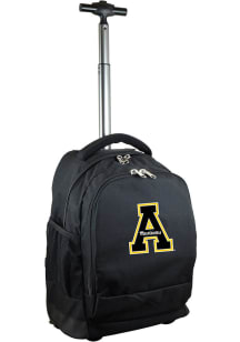 Appalachian State Mountaineers Black Wheeled Premium Backpack