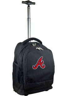 Atlanta Braves Black Wheeled Premium Backpack