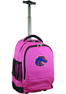 Boise State Broncos Pink Wheeled Premium Backpack
