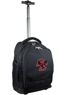 Boston College Eagles Black Wheeled Premium Backpack
