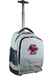 Boston College Eagles Grey Wheeled Premium Backpack