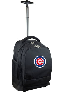 Chicago Cubs Black Wheeled Premium Backpack