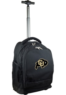 Colorado Buffaloes Black Wheeled Premium Backpack