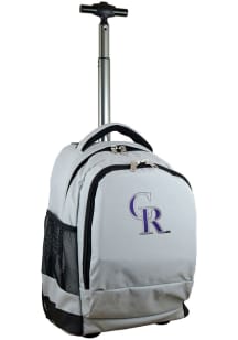 Colorado Rockies Grey Wheeled Premium Backpack