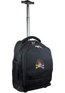 East Carolina Pirates Black Wheeled Premium Backpack