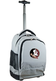 Florida State Seminoles Grey Wheeled Premium Backpack