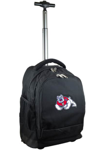 Fresno State Bulldogs Black Wheeled Premium Backpack