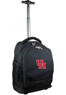 Houston Cougars Black Wheeled Premium Backpack