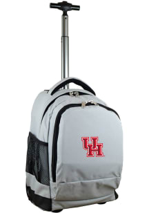 Houston Cougars Grey Wheeled Premium Backpack